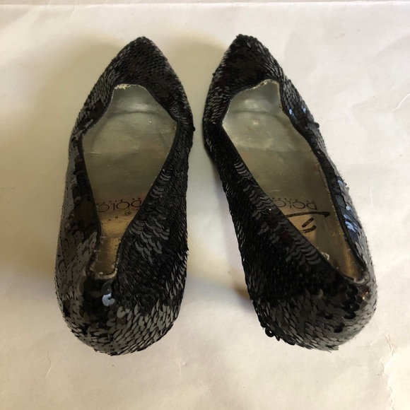 Dolce By Pierre Black Sequin Woman’s Shoes Authentic Size 7.5 - Picture 4 of 11